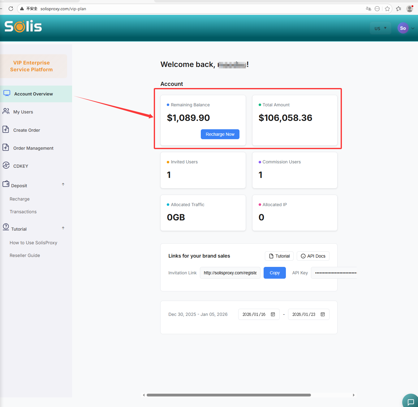 Reseller Dashboard Overview